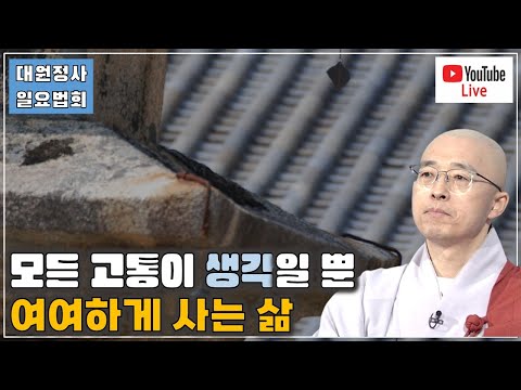 [돈오42] 늘 여여한 본성으로 살려면, 모든 괴로움이 생각이다!