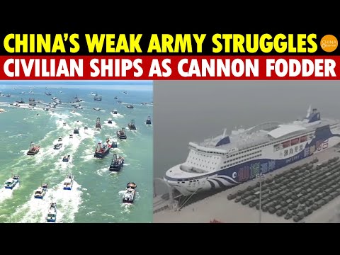 Ridiculous! China’s Army Falters, Pushing Civilian Ships Toward Taiwan as Cannon Fodder