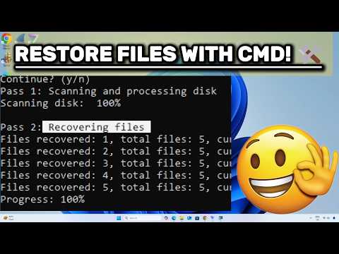 Recover Formatted Hard Drive Using CMD (2025 Guide) | Windows File Recovery Tutorial 🔍