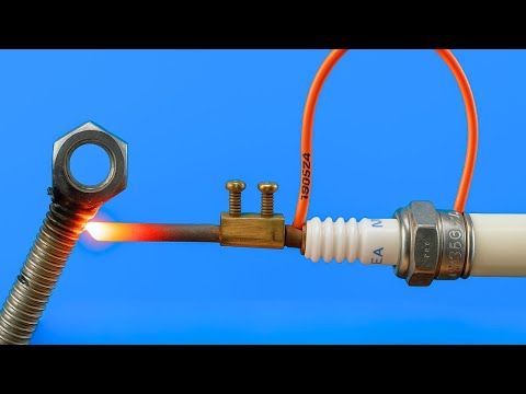 Just 1 Minute! Make a Super Powerful DIY WELDING MACHINE from a SPARK PLUG!