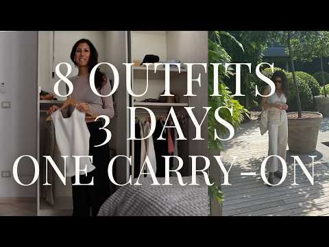 How to Pack a Travel Capsule for a Work Trip | Travel Capsule Try-On