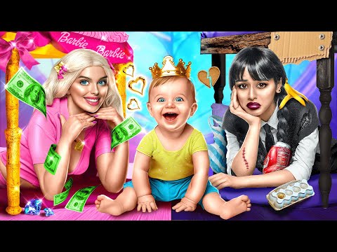 باربي ووينزداي أدامز هما أمهاتي / مين هيتبناني؟ باربي ولا وينزداي أدامز؟