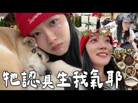 【VLOGMAS 2025🎄DAY14】汝矣島現代百貨購物日～聖誕村從外圍看都巨美！😍柴犬因為我要離開生悶氣不理我了😭