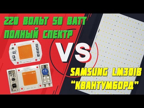 Какую фитолампу купить: сравниваем Quantum Board и матрицу 50 Вт 220 вольт?