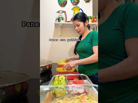 Panes con gallina , panes rellenos como los conoces ? #natural #receta #seguidores