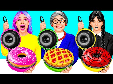 Кулинарный Челлендж: Уэнсдей против Бабушки | Секреты и гаджеты для кухни от BaRaDa Challenge