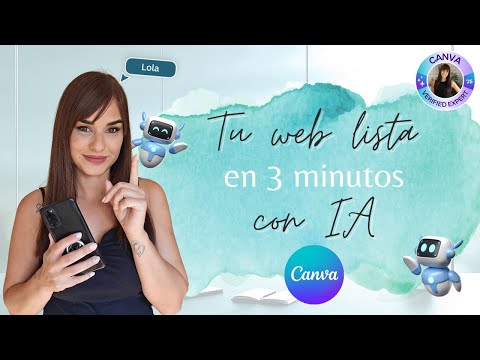 Create your automatic website with Canva 💙 + AI 🤖 No design, no stress, 100% free 💰