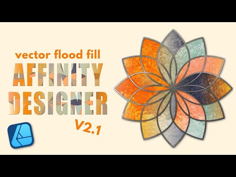 Affinity Designer Tutorial: Vector Flood Fill in V2.1, Graphic Design, Digital Art, Vector Graphics