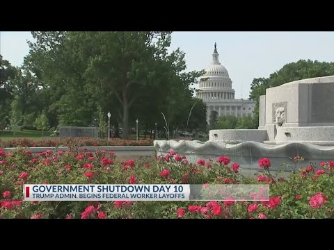 Federal workers let go from jobs as shutdown continues for 10th day