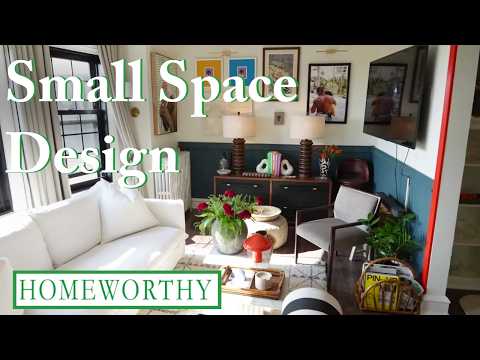 SMALL SPACE DESIGN | Creative Storage, Vintage Treasures, and Bold Color