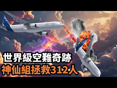 絕無僅有的空難奇跡,客機突遭神秘故障極速墜機,神仙機組莫名拯救312人