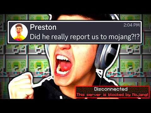 I Finally Reported PrestonPlayz SHADY Minecraft Server...