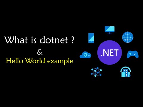 Introduction to donet with a hello world application