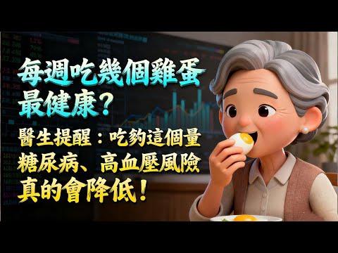 每週吃幾個雞蛋最健康？醫生提醒：吃夠這個量，糖尿病、高血壓風險真的會降低！#老年健康 #健康科普 #健康管理