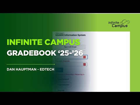 Infinite Campus Gradebook Setup '25-'26