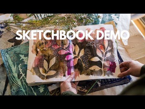 How to paint fun botanicals I Easy negative space technique 🌿