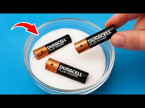 Never Buy New Batteries! Just Use This Trick and Old Batteries can be Reused