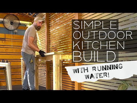 Simple Outdoor Kitchen Build in 10 minutes!