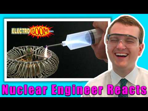 Tesla Coil Syringe? - Nuclear Engineer Reacts to ElectroBOOM