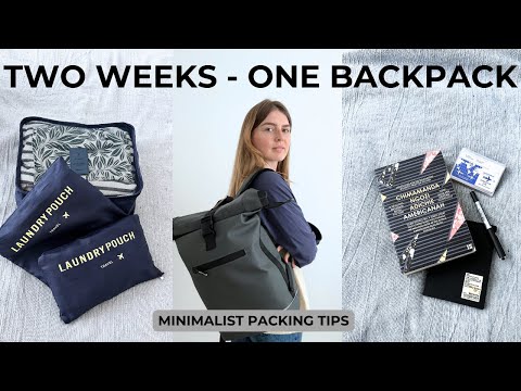 Minimalist pack with me | Travel light with just a backpack
