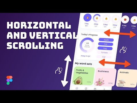 Create Horizontal and Vertical Scroll In Figma | Figma for Beginners
