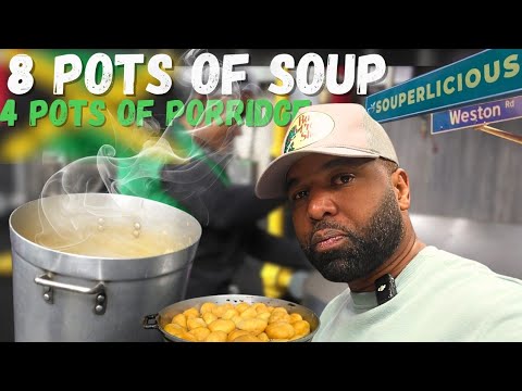 This Jamaican Cook-Up Went CRAZY! 8 Pots of Soup & 4 Pots of Porridge🇯🇲