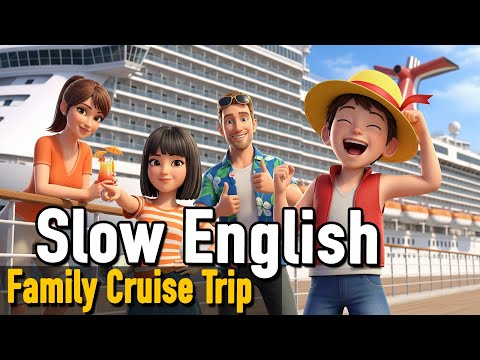 Days of My Family - 🛳️ The Cruise Begins!  | Real English Conversation | Slow English For Beginners