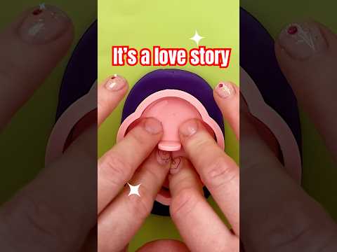 Valentineās Day Crafts š #Playdough #Heart #Shorts