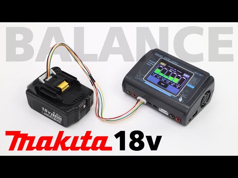 Makita 18v battery with built-in balanced connector.