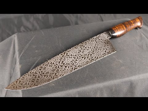 Knife Making - Explosion Damascus Chefs knife