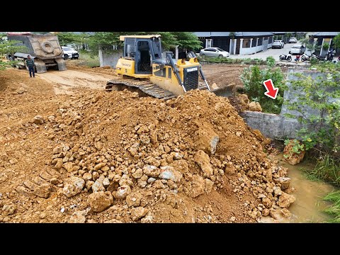 START NEW DAY !! Great Action fill up land by Huge Dozer & 25.5 Ton Truck loading [EPIC-02 ]