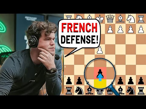 Magnus Carlsen Shows How to Crush with the French Defense!