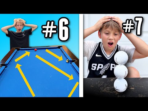16 TRICK SHOTS from EASY to IMPOSSIBLE