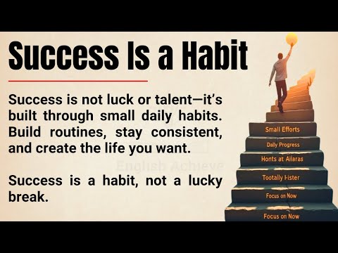Success Is a Habit, Not a Lucky Break🔥| The Daily Formula of High Achievers | Improve Your English ✅
