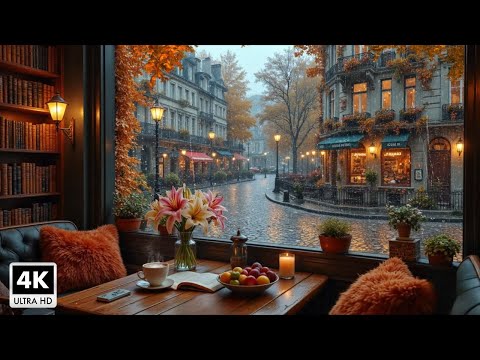Great Relaxing Jazz Music And Soothing Autumn Rain Sounds ☕ Gentle Jazz Music for Work, Study #6