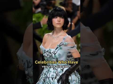 These Celebrities have very rare allergies 🤧 🤯 #celebrity #shorts