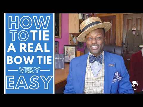 LEARN TO TIE a REAL BOW TIE: Watch Before You Wear