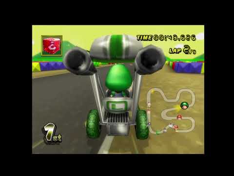 Mario Kart Wii 8 Random Item Rain With Baby Luigi