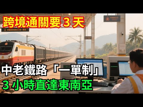 跨境通關要3天？ 中老鐵路「一單制」全程無紙化+數據互通，3小時直達東南亞「基建密碼」#高鐵 #中國 #工程 #大國工程#基建