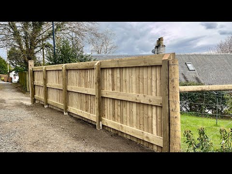 Building wooden privacy fence!