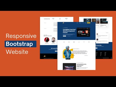 How To Make A Website Using HTML CSS Bootstrap - Responsive Bootstrap Website