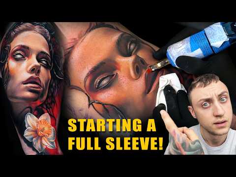 Tattooing a Gothic Mother Nature | 2-Day Tattoo-Vlog