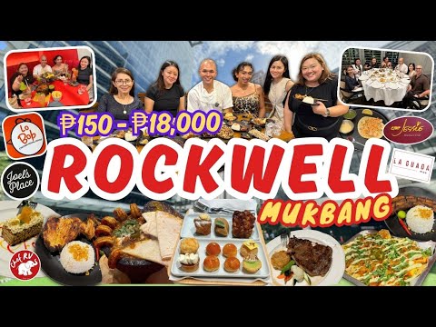₱150 - ₱18,000 MUKBANG IN ROCKWELL WITH TEAM CHEF RV