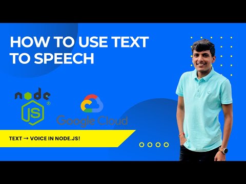 Google Cloud Text-to-Speech API Using Node.js | Convert Text Into Audio File