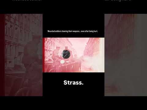 Wounded soldiers cleaning their weapons… even after being hurt.