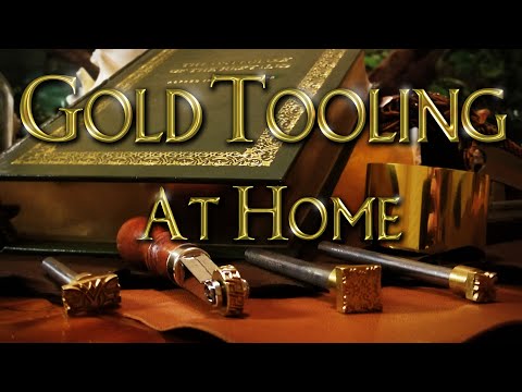 Decorating a Leather Book Cover with Gold Foil: "Traditional" Methods on a DIY Budget