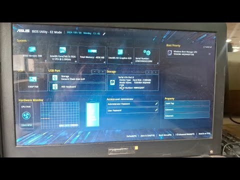 How to boot ASUS Laptop from Bootable USB Drive - BIOS Utility EZ mode | VivoBook F570ZD