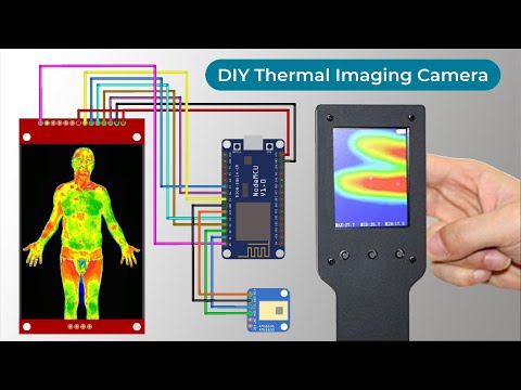DIY Thermal Imaging Camera using AMG8833 Temperature Sensor with ESP8266 & LCD Display