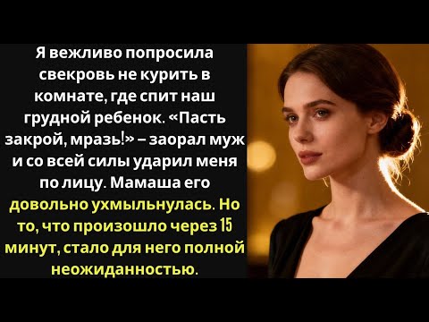 «Пасть закрой! Кто ты такая, чтобы моей матери указывать.» — муж влепил мне пощечину.