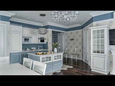Дизайн интерьера кухни в современном классическом стиле фото
